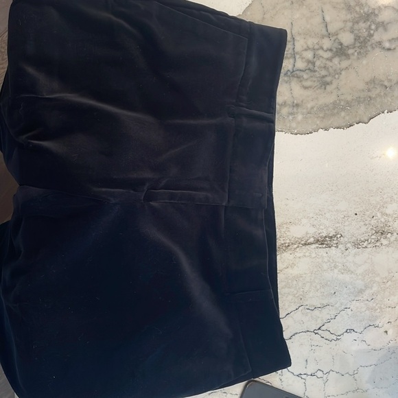 Ann Taylor Petite Modern Velvet Slim Pants Black 12P - Picture 2 of 5